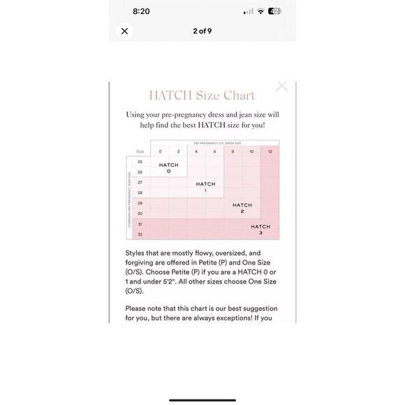 Hatch Maternity Women's The Sunset Stripe Shift Dress Size P Or Small NWT - Picture 7 of 7